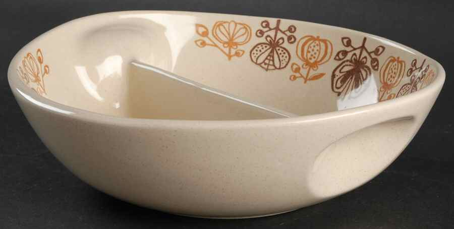 Pomegranate Oval Divided Vegetable Bowl by Franciscan-1