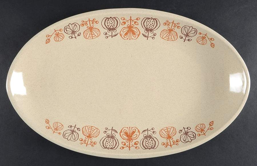 Pomegranate 15" Oval Serving Platter by Franciscan-1