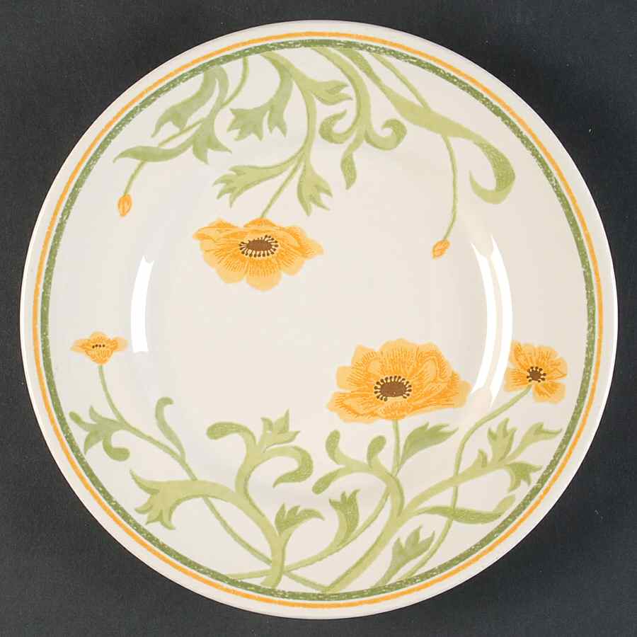 Poppy (Yellow Flowers) Salad Plate by Franciscan-1
