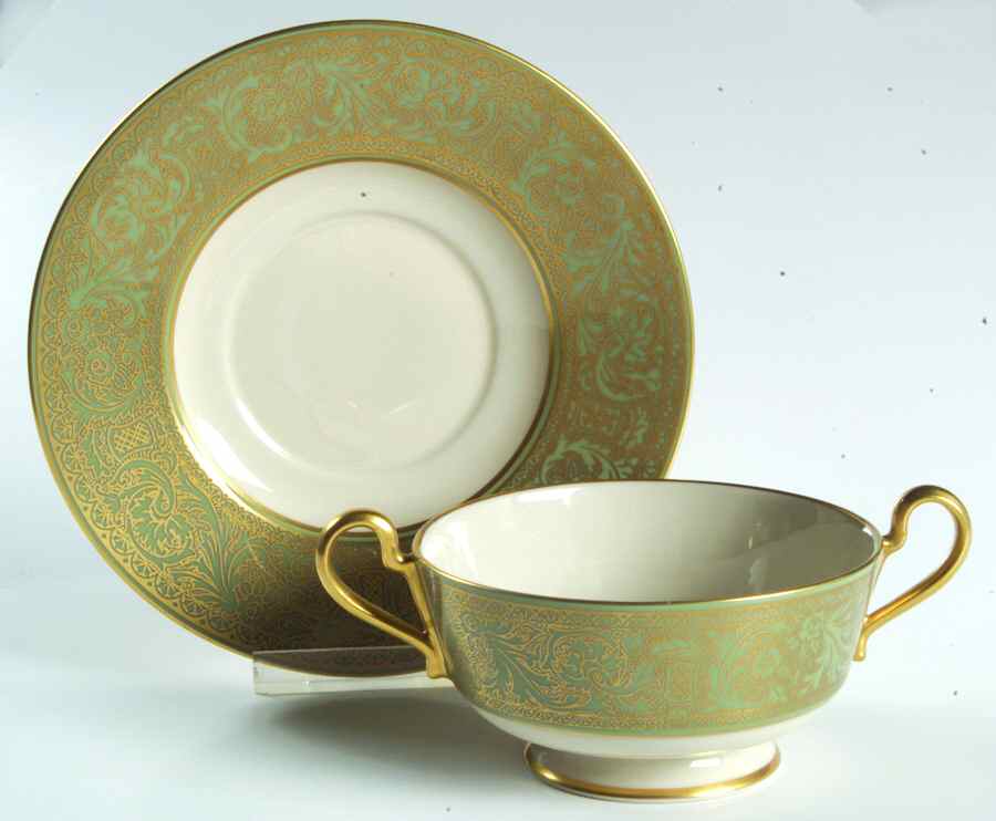 Renaissance Crown Footed Cream Soup Bowl by Franciscan-1