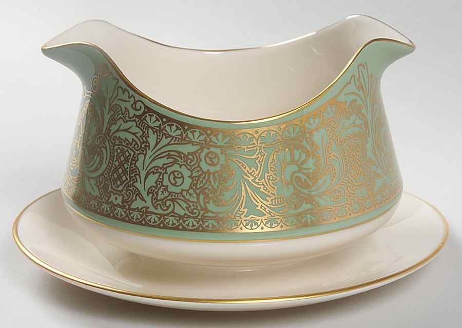 Renaissance Crown Gravy Boat with Attached Underplate by Franciscan-1