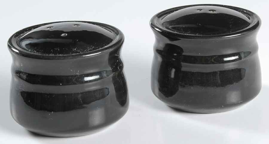 Reflections Black Salt & Pepper Set by Franciscan-1