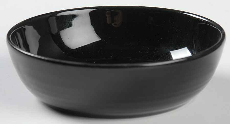 Reflections Black Fruit/Dessert (Sauce) Bowl by Franciscan-1