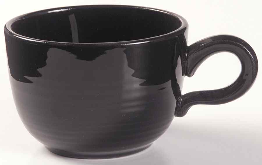 Reflections Black Flat Cup by Franciscan-1