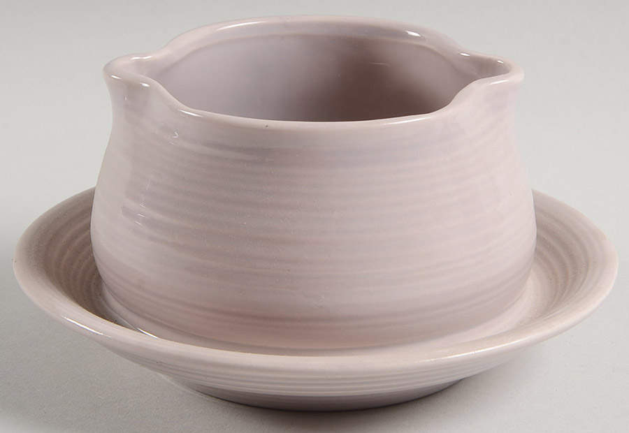 Reflections Lilac Gravy Boat with Attached Underplate by Franciscan-1