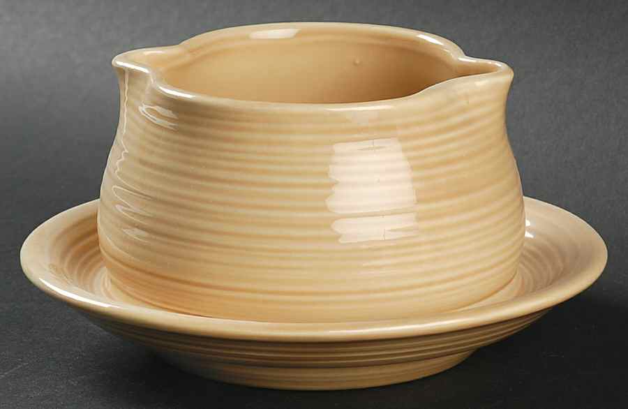 Reflections Sand Gravy Boat with Attached Underplate by Franciscan-1