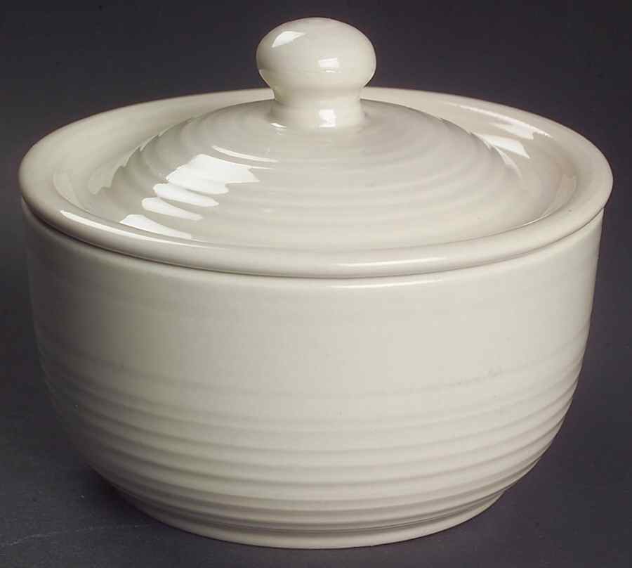 Reflections Silver Grey Sugar Bowl & Lid by Franciscan-1