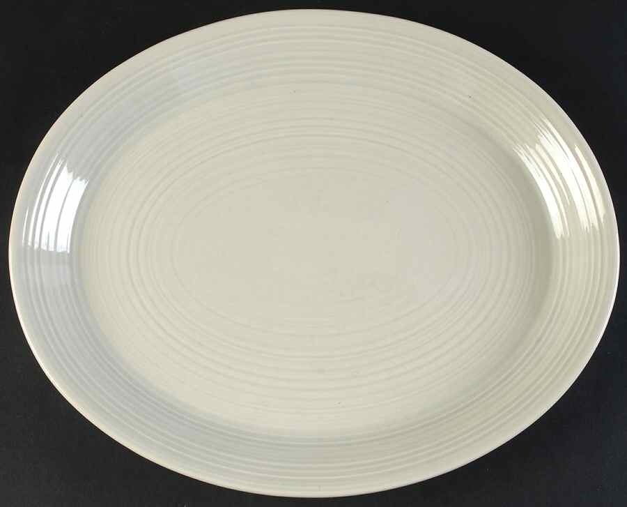 Reflections Silver Grey 13" Oval Serving Platter by Franciscan-1