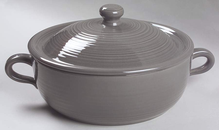 Reflections Smoke Grey 2 Qt Round Covered Casserole by Franciscan-1