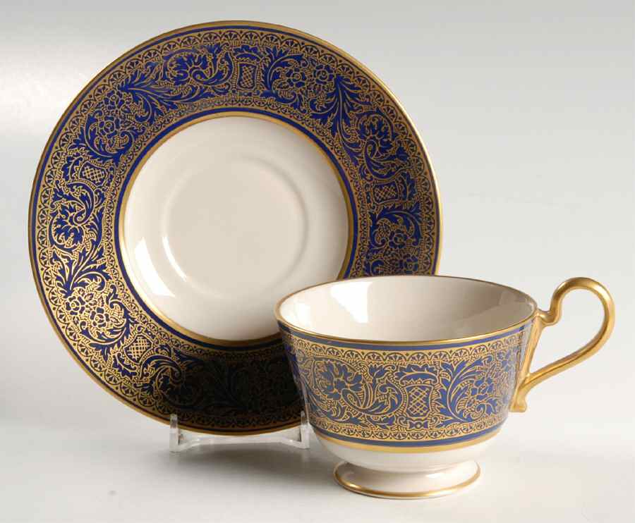 Renaissance Royal Footed Cup & Saucer Set by Franciscan-1