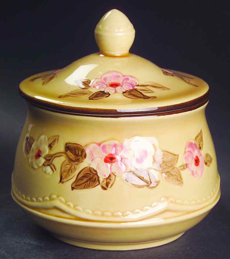 Rosette Sugar Bowl & Lid by Franciscan-1
