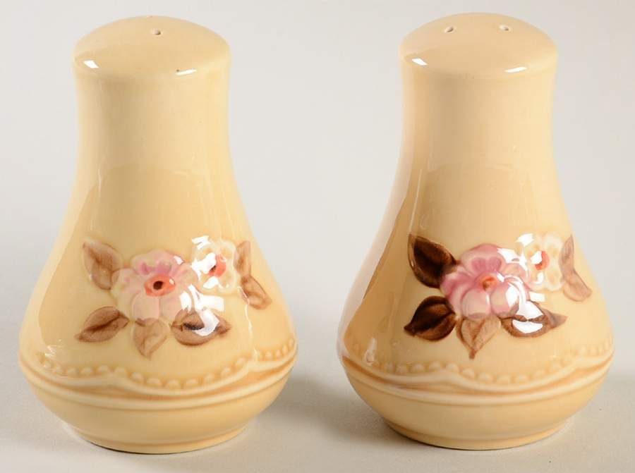 Rosette Salt & Pepper Set by Franciscan-1