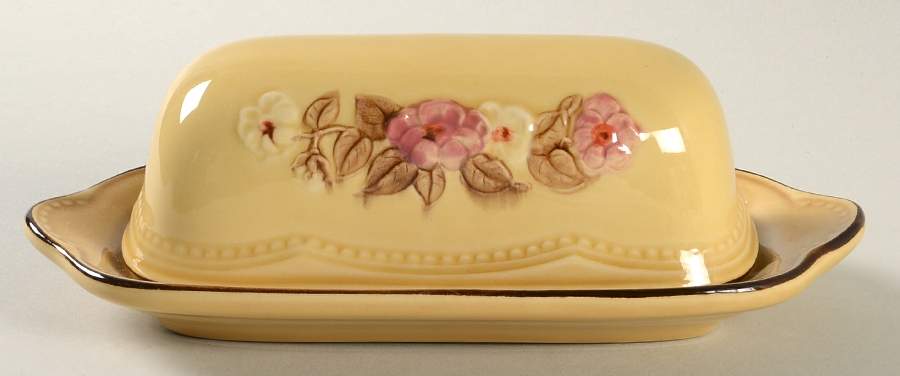 Rosette 1/4 Lb Covered Butter by Franciscan-1