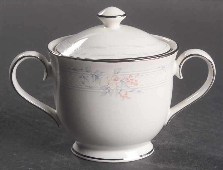 Rose Trellis Sugar Bowl & Lid by Franciscan-1