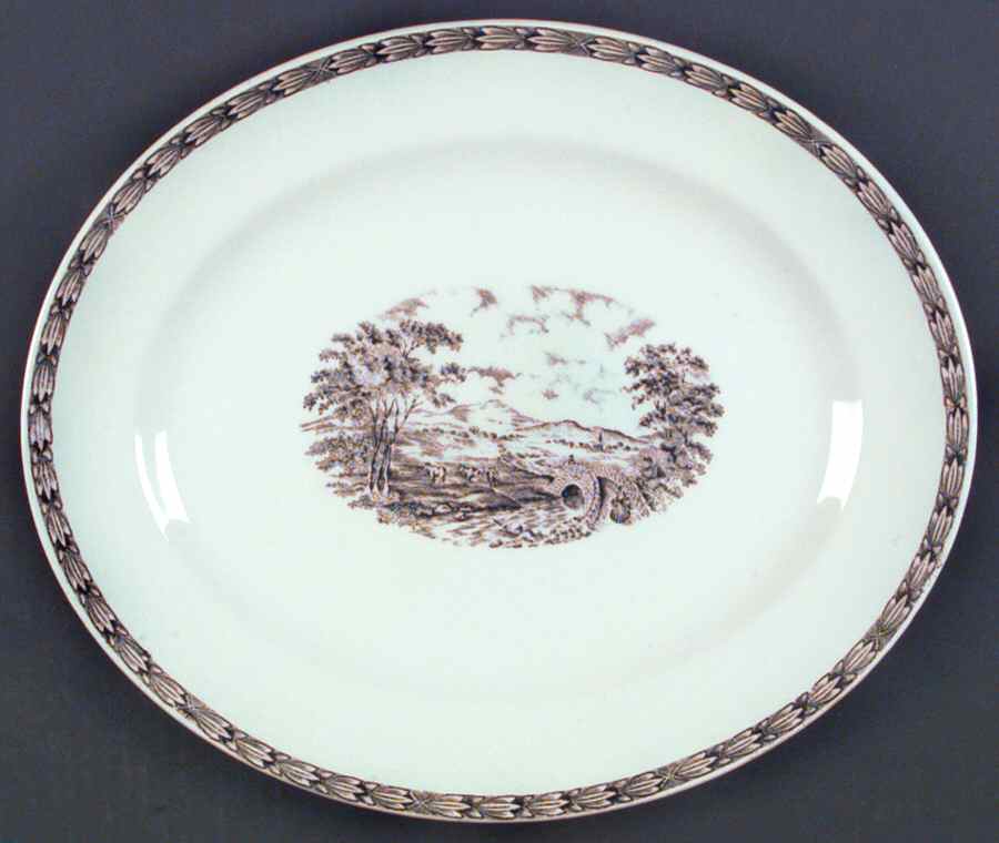 Rustic England 11" Oval Serving Platter by Franciscan-1