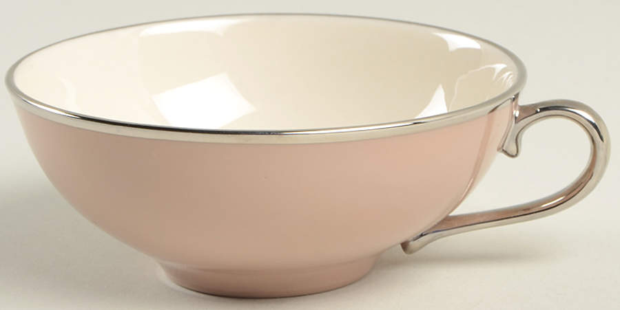 Sandalwood (Platinum Trim) Flat Cup by Franciscan-1