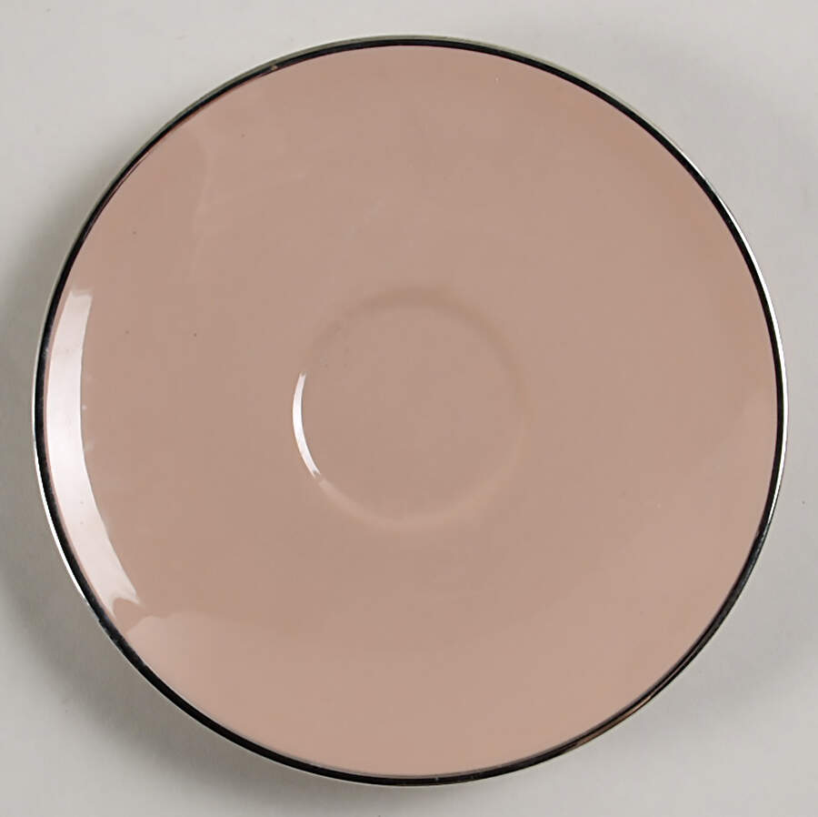 Sandalwood (Platinum Trim) Saucer for Demitasse Cup by Franciscan-1