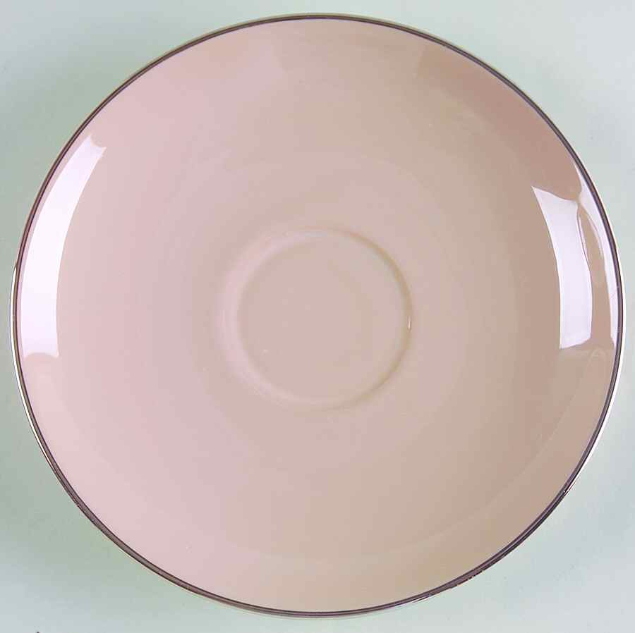 Sandalwood (Platinum Trim) Saucer by Franciscan-1
