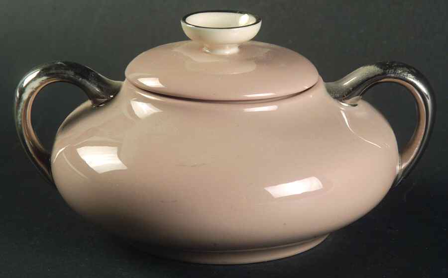 Sandalwood (Platinum Trim) Sugar Bowl & Lid by Franciscan-1