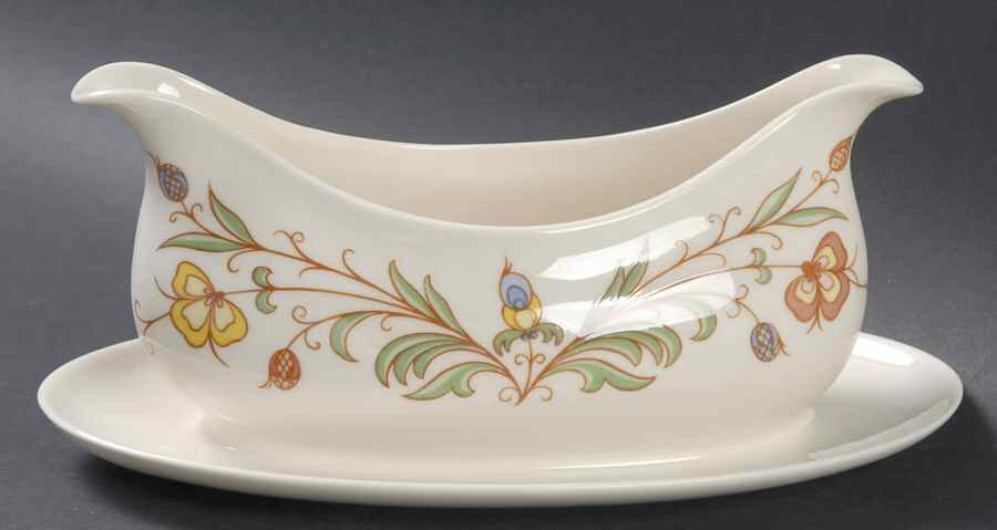 Shasta Gravy Boat with Attached Underplate by Franciscan-1