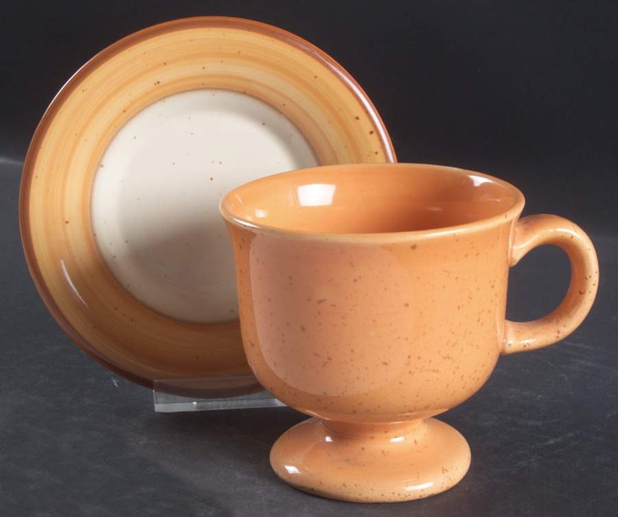 Shady Lane Footed Cup & Saucer Set by Franciscan-1