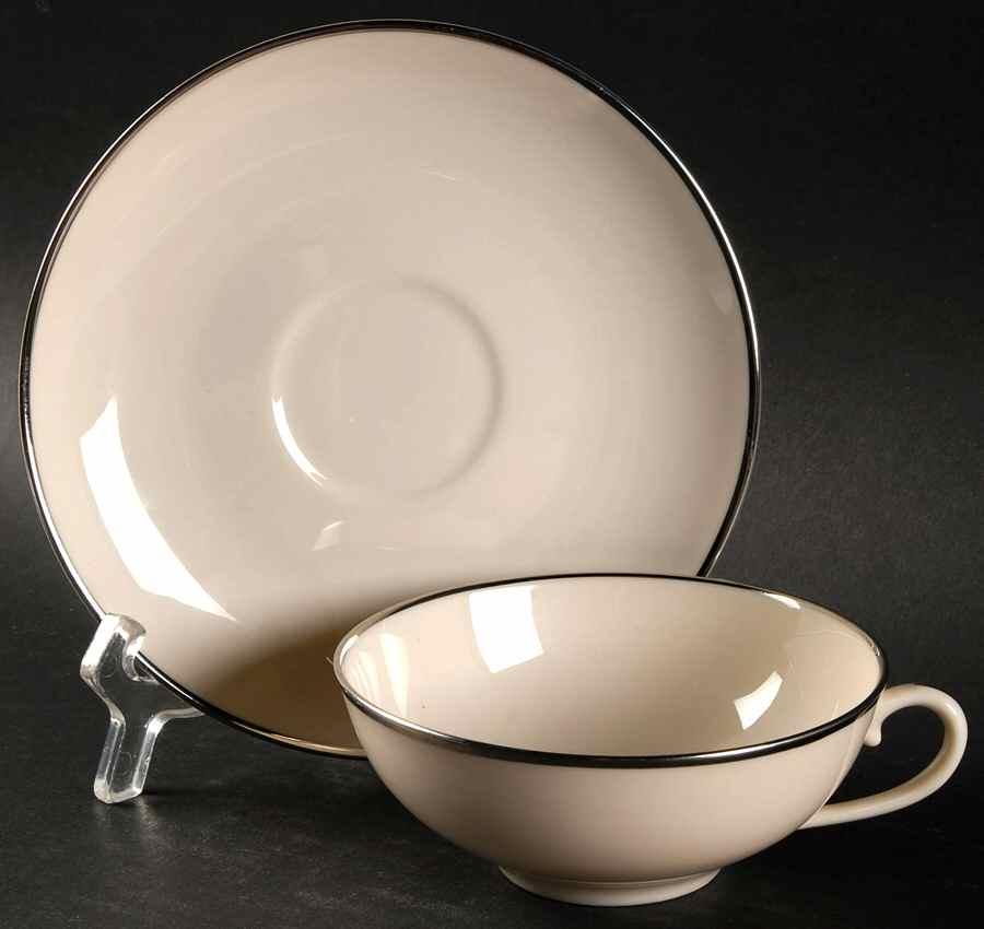 Simplicity Flat Cup & Saucer Set by Franciscan-1