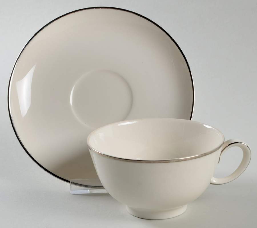 Simplicity Footed Cup & Saucer Set by Franciscan-1