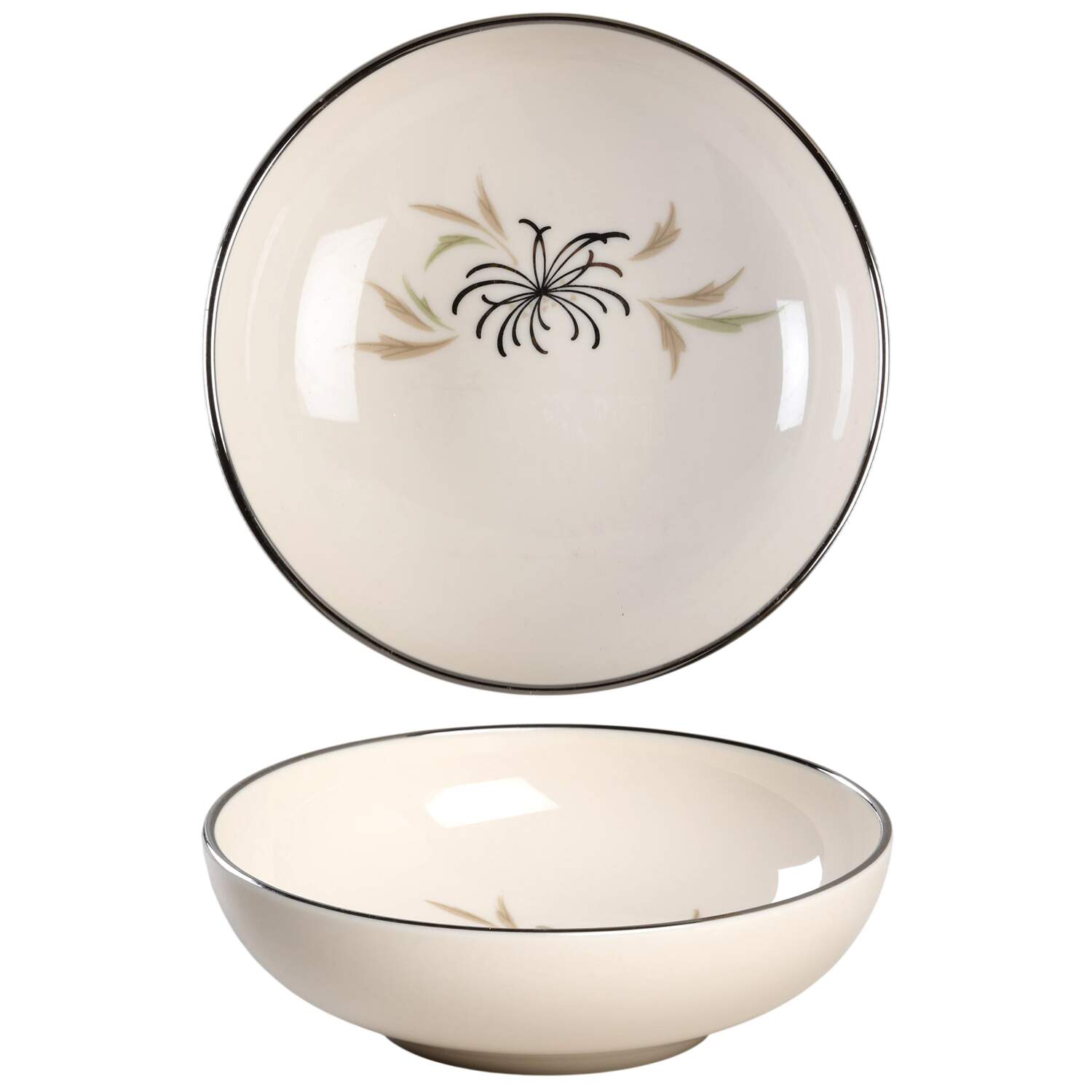 Silver Mist Fruit/Dessert (Sauce) Bowl by Franciscan-1