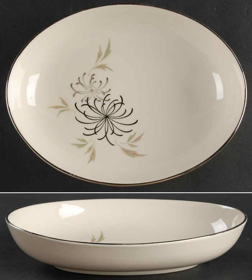Silver Mist 9" Oval Vegetable Bowl by Franciscan-1