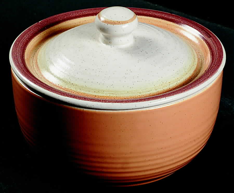 Sierra Sand Sugar Bowl & Lid by Franciscan-1