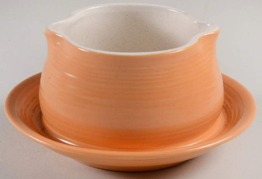 Sierra Sand Gravy Boat with Attached Underplate by Franciscan-1