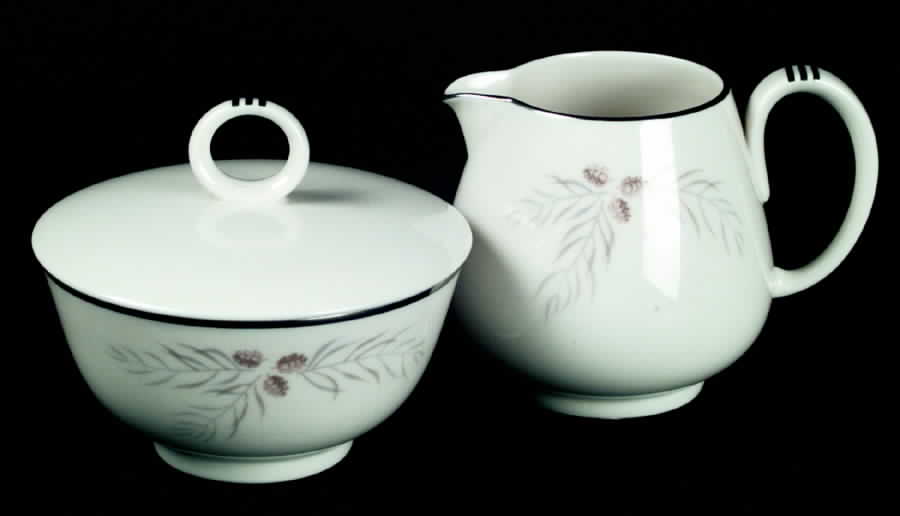 Snow Pine Sugar Bowl & Lid by Franciscan-1