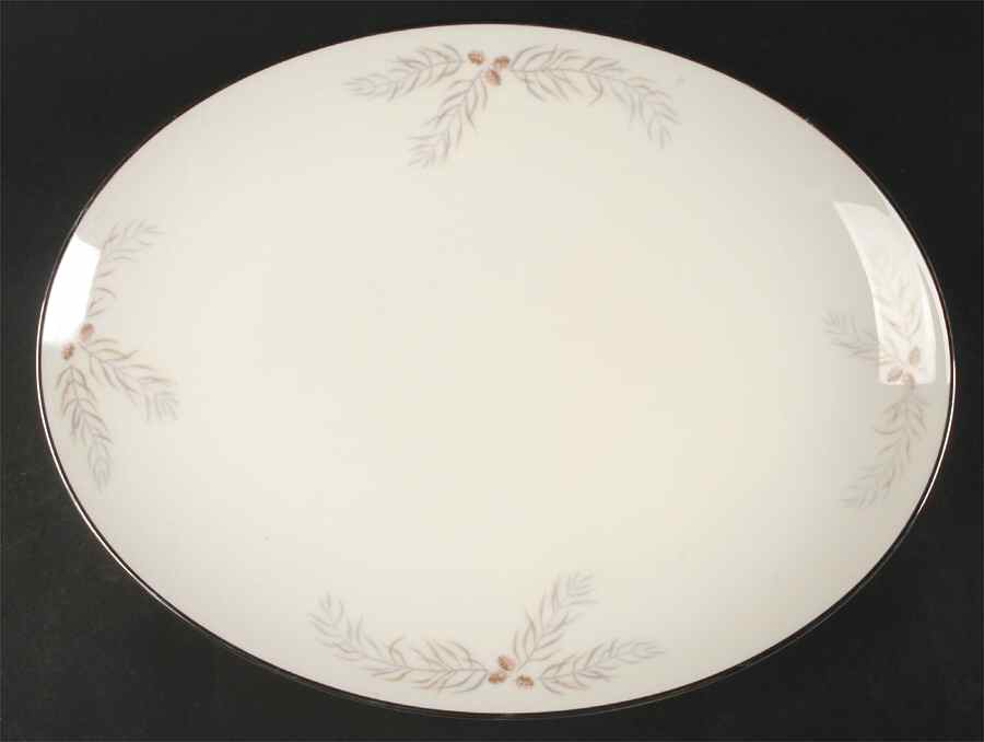 Snow Pine 15" Oval Serving Platter by Franciscan-1