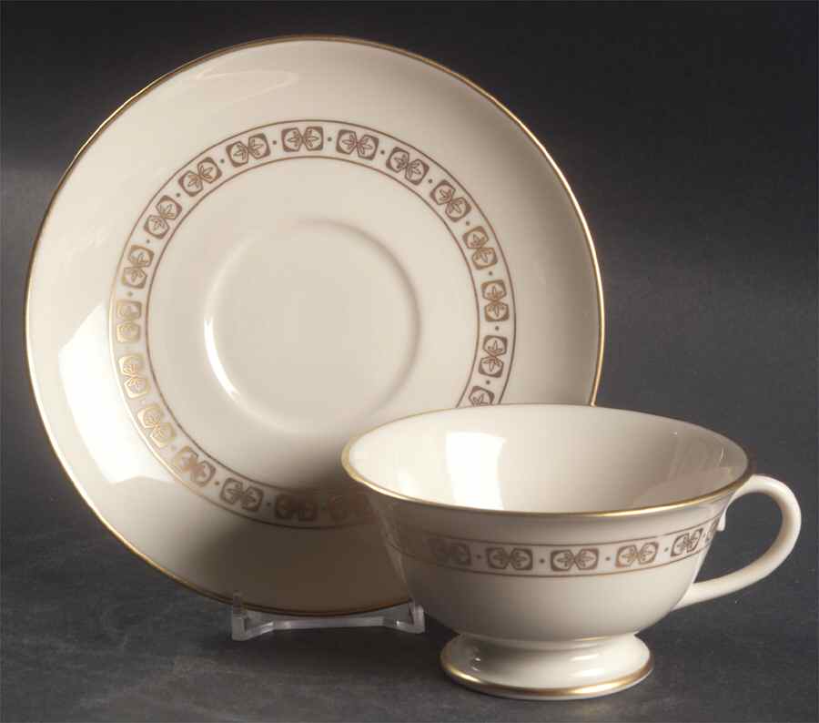 Somerset Footed Cup & Saucer Set by Franciscan-1
