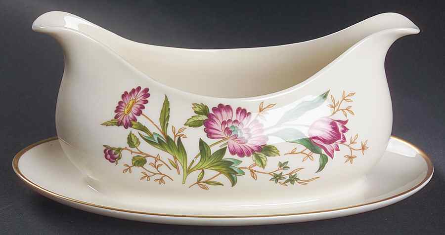 Sonora Gravy Boat with Attached Underplate by Franciscan-1