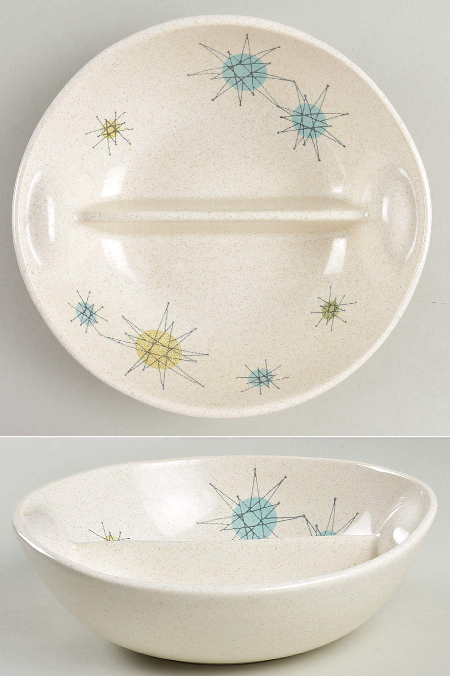 Starburst Round Divided Vegetable Bowl by Franciscan-1