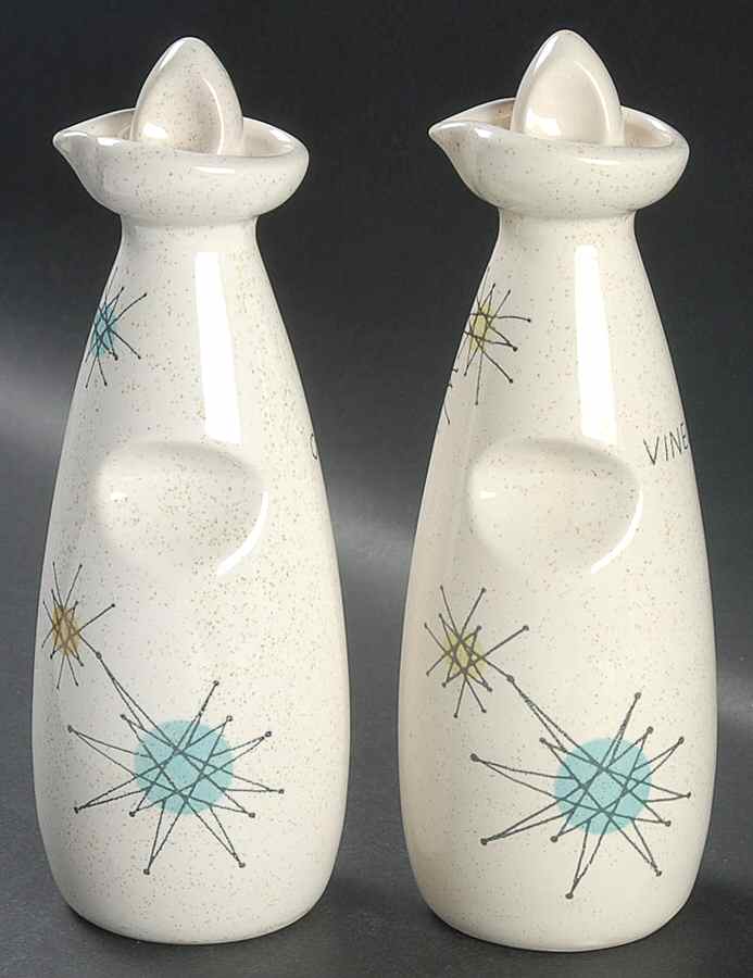 Starburst Vinegar and Oil Set with Stoppers by Franciscan-1
