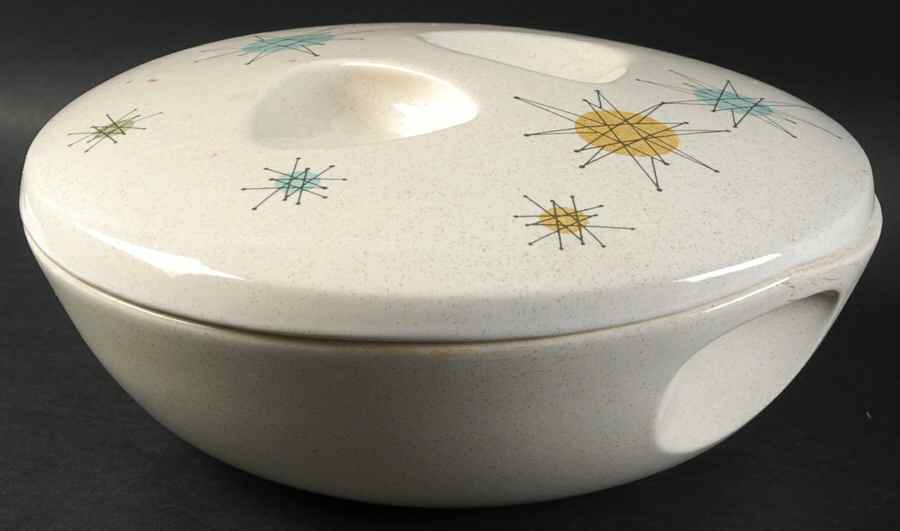 Starburst 2 Qt Rd Covered Casserole w/10" Vegetable Base by Franciscan-1