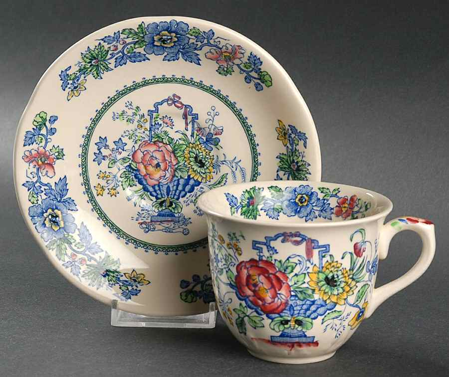 Strathmore Flat Cup & Saucer Set by Franciscan-1