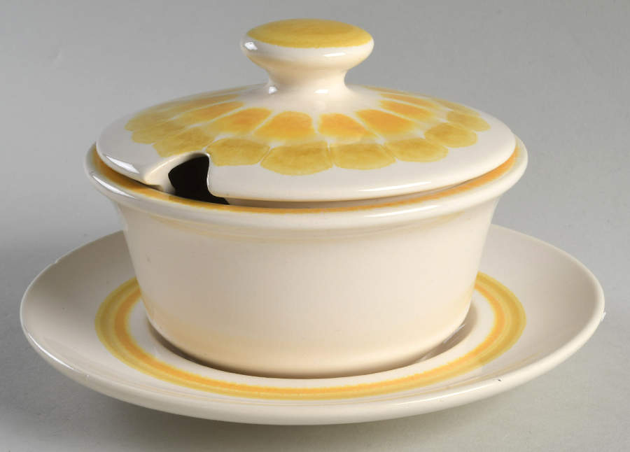 Sundance (USA) Round Gravy Boat & Lid with Underlate by Franciscan-1