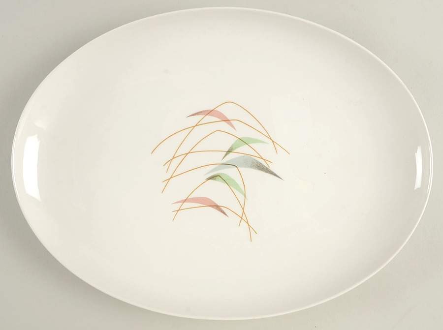 Swing Time 13" Oval Serving Platter by Franciscan-1