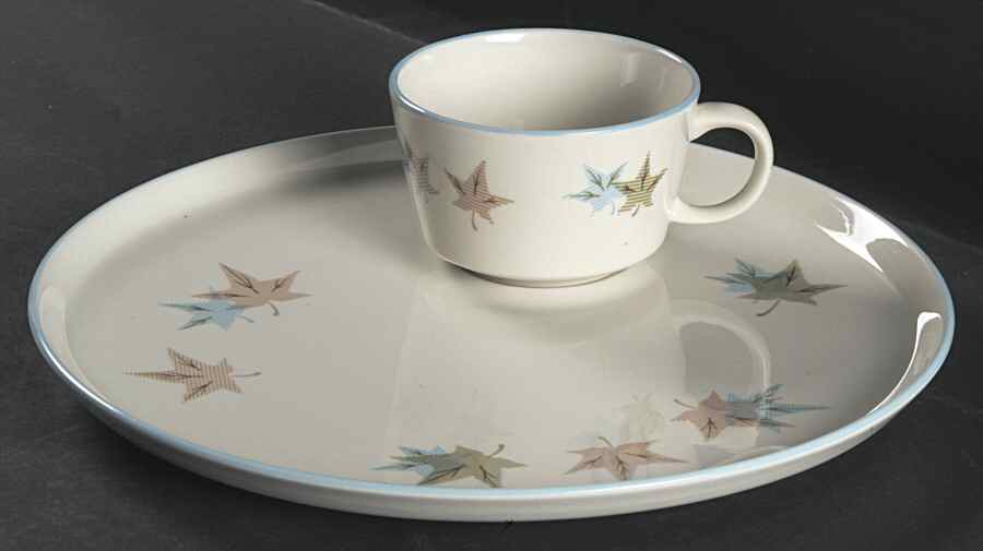 Sycamore Snack Plate & Cup Set by Franciscan-1