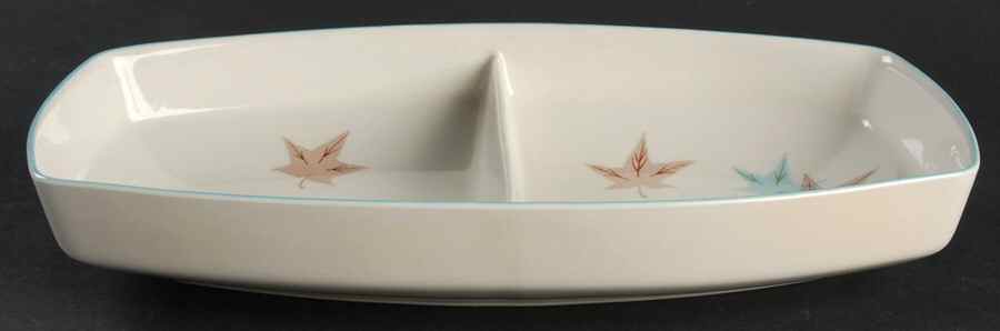 Sycamore 10" Oval Divided Vegetable Bowl by Franciscan-1