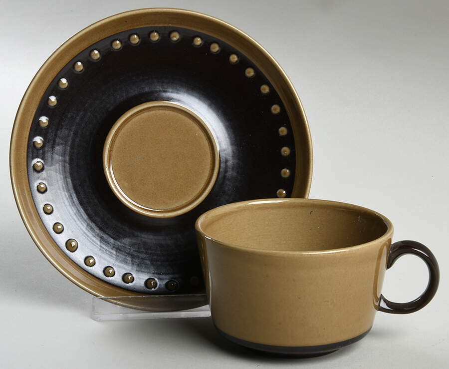 Tahiti Flat Cup & Saucer Set by Franciscan-1