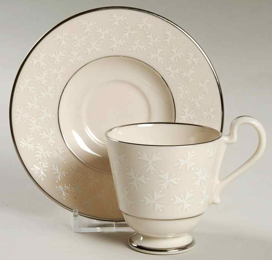 Tapestry Footed Demitasse Cup & Saucer Set by Franciscan-1