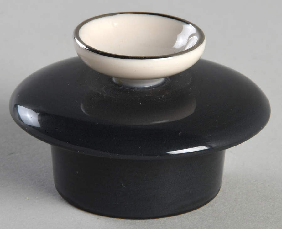 Teak (Platinum Trim) Lid for Teapot by Franciscan-1