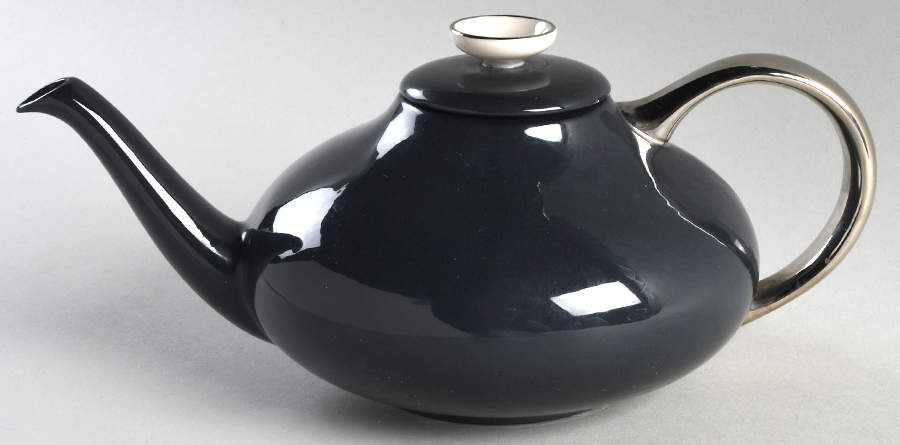 Teak (Platinum Trim) Teapot & Lid by Franciscan-1