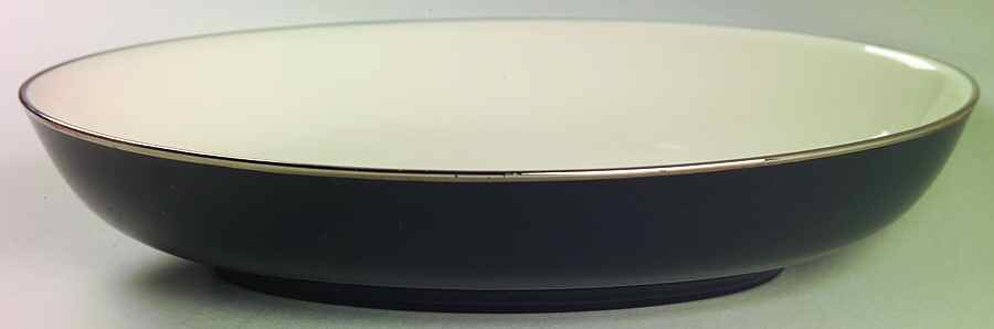Teak (Platinum Trim) 8" Oval Vegetable Bowl by Franciscan-1