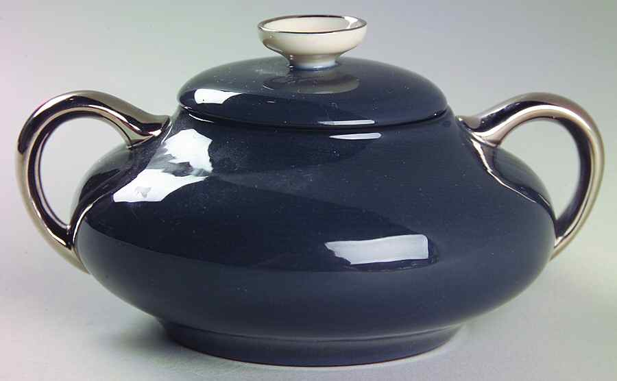 Teak (Platinum Trim) Sugar Bowl & Lid by Franciscan-1