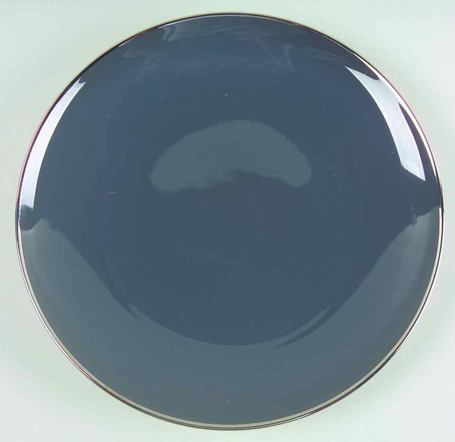 Teak (Platinum Trim) Dessert Plate/Cream Soup Saucer for Flat Bowl by Franciscan-1